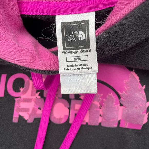 The North Face Hoodie Womens M Black and Pink Outdoor activewear Loungew… - Picture 3 of 6